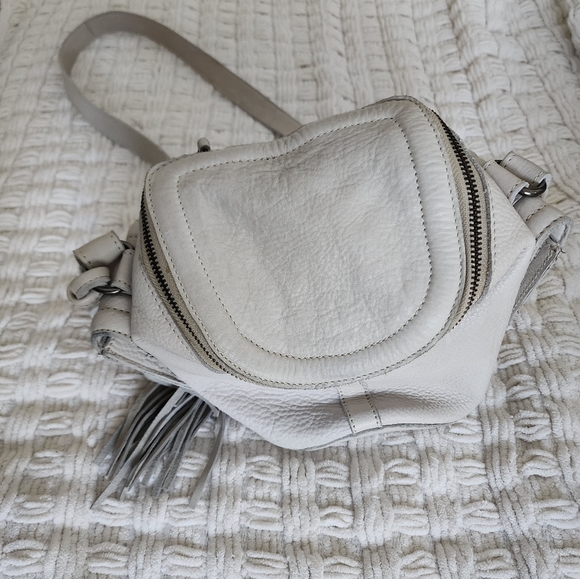 Anthropologie Cut n' Paste Cream Crossbody Bag - Picture 10 of 13